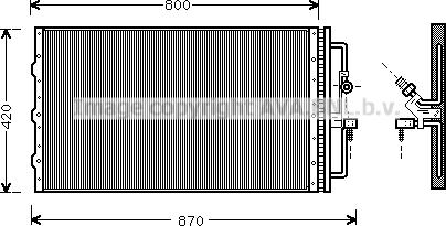 Prasco OL5267 - Kondensators, Gaisa kond. sistēma www.autospares.lv