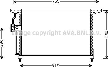 Prasco OL5228 - Condenser, air conditioning www.autospares.lv