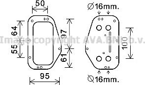 Prasco OL3684 - Eļļas radiators, Motoreļļa www.autospares.lv