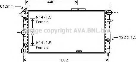 Prasco OL2136 - Radiators, Motora dzesēšanas sistēma www.autospares.lv