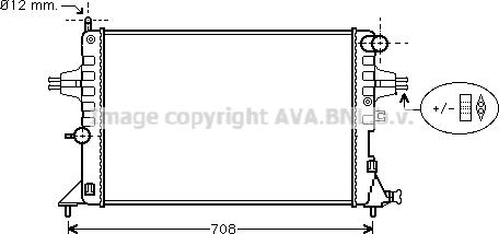 Prasco OL2296 - Radiators, Motora dzesēšanas sistēma www.autospares.lv