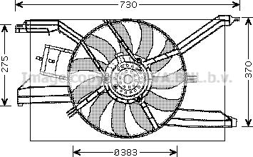 Prasco OL7532 - Ventilators, Motora dzesēšanas sistēma www.autospares.lv