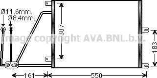 Prasco OLA5265 - Kondensators, Gaisa kond. sistēma autospares.lv