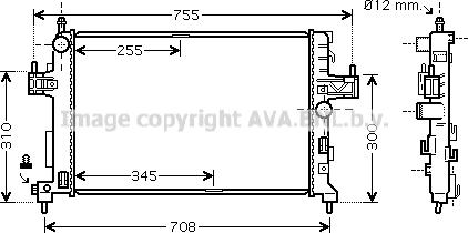 Prasco OLA2380 - Radiators, Motora dzesēšanas sistēma www.autospares.lv