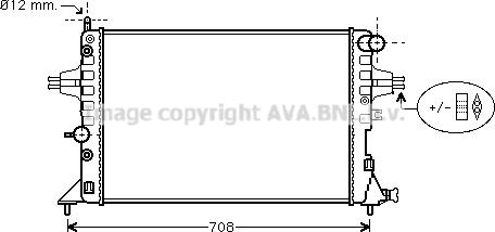 Prasco OLA2254 - Radiators, Motora dzesēšanas sistēma www.autospares.lv