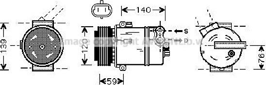 Prasco OLAK409 - Kompresors, Gaisa kond. sistēma autospares.lv