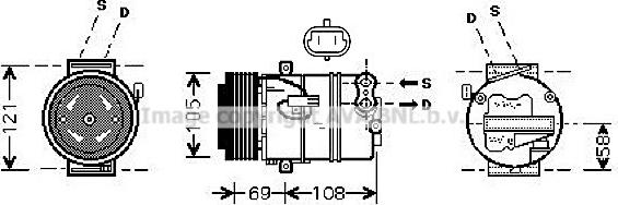 Prasco OLAK426 - Kompresors, Gaisa kond. sistēma www.autospares.lv