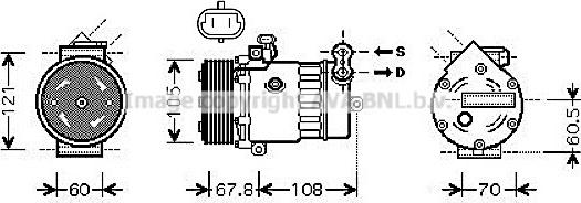 Prasco OLAK477 - Kompresors, Gaisa kond. sistēma www.autospares.lv