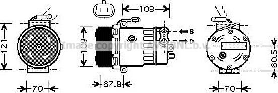 Prasco OLAK139 - Kompresors, Gaisa kond. sistēma www.autospares.lv