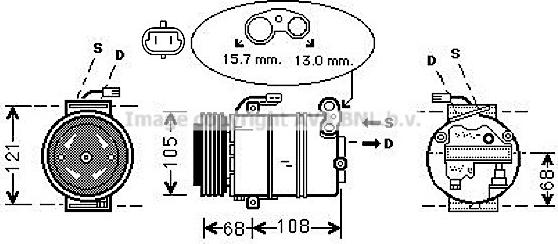 Prasco OLAK138 - Kompresors, Gaisa kond. sistēma www.autospares.lv