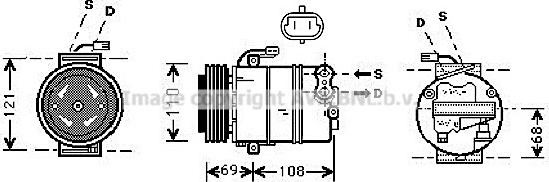 Prasco OLAK317 - Kompresors, Gaisa kond. sistēma www.autospares.lv