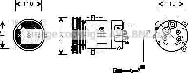 Prasco OLAK290 - Kompresors, Gaisa kond. sistēma autospares.lv