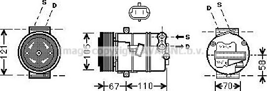 Prasco OLK494 - Kompresors, Gaisa kond. sistēma www.autospares.lv