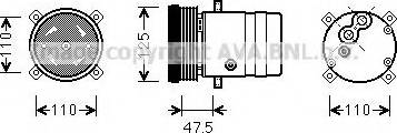 Prasco OLK493 - Kompresors, Gaisa kond. sistēma www.autospares.lv