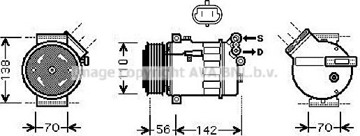 Prasco OLK449 - Kompresors, Gaisa kond. sistēma www.autospares.lv