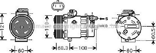 Prasco OLK464 - Kompresors, Gaisa kond. sistēma www.autospares.lv