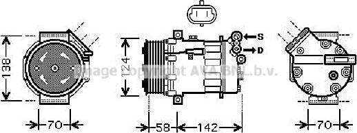 Prasco OLK465 - Kompresors, Gaisa kond. sistēma www.autospares.lv