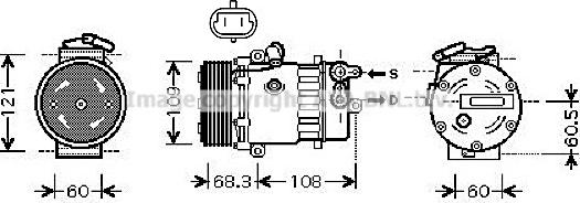 Prasco OLK466 - Kompresors, Gaisa kond. sistēma www.autospares.lv