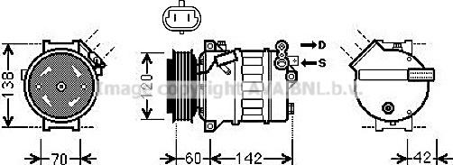 Prasco OLK543 - Kompresors, Gaisa kond. sistēma autospares.lv