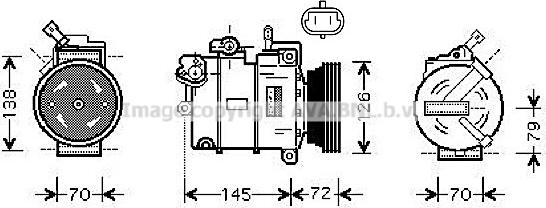 Prasco OLK376 - Kompresors, Gaisa kond. sistēma www.autospares.lv