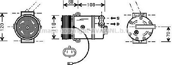 Prasco OLK287 - Kompresors, Gaisa kond. sistēma www.autospares.lv