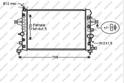 Prasco OP410R008 - Radiators, Motora dzesēšanas sistēma www.autospares.lv