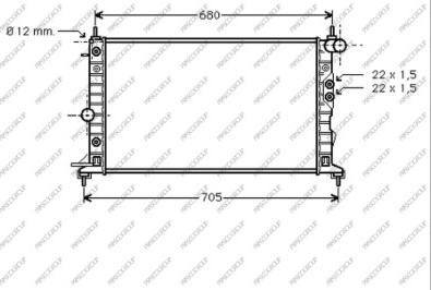 Prasco OP052R003 - Radiators, Motora dzesēšanas sistēma www.autospares.lv