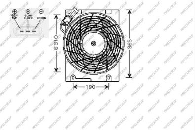 Prasco OP017F001 - Ventilators, Motora dzesēšanas sistēma www.autospares.lv