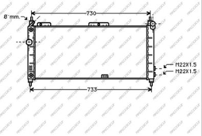 Prasco OP028R004 - Radiators, Motora dzesēšanas sistēma www.autospares.lv