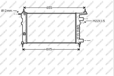 Prasco OP028R006 - Radiators, Motora dzesēšanas sistēma www.autospares.lv