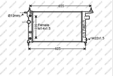 Prasco OP028R002 - Radiators, Motora dzesēšanas sistēma www.autospares.lv