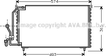 Prasco PE5162 - Kondensators, Gaisa kond. sistēma www.autospares.lv