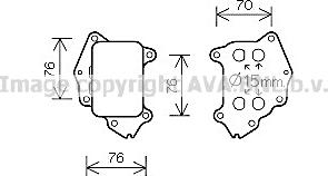 Prasco PE3396 - Eļļas radiators, Motoreļļa www.autospares.lv