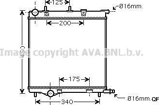 Prasco PE2293 - Radiators, Motora dzesēšanas sistēma www.autospares.lv