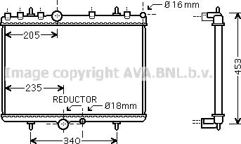 Prasco PE2269 - Radiators, Motora dzesēšanas sistēma www.autospares.lv