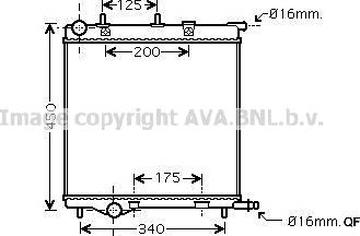 Prasco PE2289 - Radiators, Motora dzesēšanas sistēma www.autospares.lv