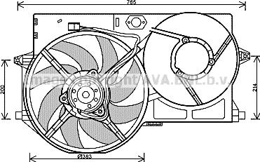 Prasco PE7540 - Ventilators, Motora dzesēšanas sistēma www.autospares.lv