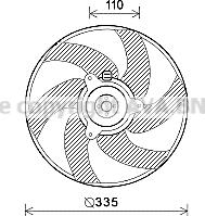 Prasco PE7552 - Ventilators, Motora dzesēšanas sistēma www.autospares.lv