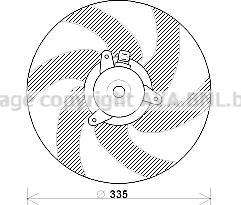 Prasco PE7533 - Ventilators, Motora dzesēšanas sistēma www.autospares.lv