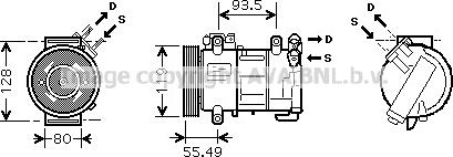 Prasco PEAK315 - Kompresors, Gaisa kond. sistēma www.autospares.lv