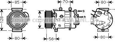 Prasco PEAK322 - Kompresors, Gaisa kond. sistēma www.autospares.lv