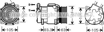 Prasco PEK306 - Kompresors, Gaisa kond. sistēma www.autospares.lv