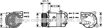 Prasco PEK326 - Kompresors, Gaisa kond. sistēma www.autospares.lv