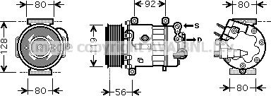 Prasco PEK320 - Kompresors, Gaisa kond. sistēma www.autospares.lv