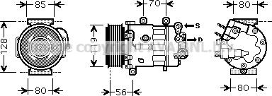 Prasco PEK322 - Kompresors, Gaisa kond. sistēma www.autospares.lv