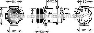 Prasco PEK327 - Kompresors, Gaisa kond. sistēma www.autospares.lv