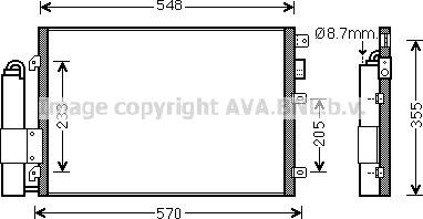 Prasco RT5376D - Kondensators, Gaisa kond. sistēma www.autospares.lv