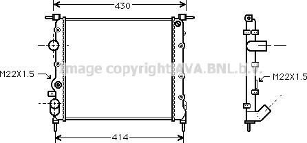 Prasco RT2260 - Radiators, Motora dzesēšanas sistēma www.autospares.lv