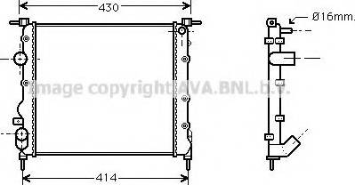 Prasco RT2261 - Radiators, Motora dzesēšanas sistēma www.autospares.lv