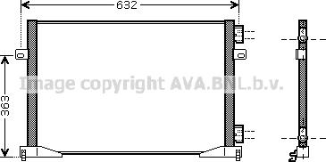 Prasco RTA5339 - Kondensators, Gaisa kond. sistēma www.autospares.lv